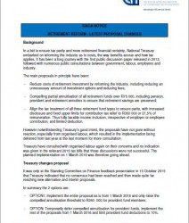 SAICA Notice: Retirement Reform – Latest Proposal Changes