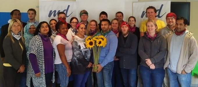 Once again we took part in this amazing cause.  We bought bandanas, wore them to work and decorated the office with sunflowers to show our support.