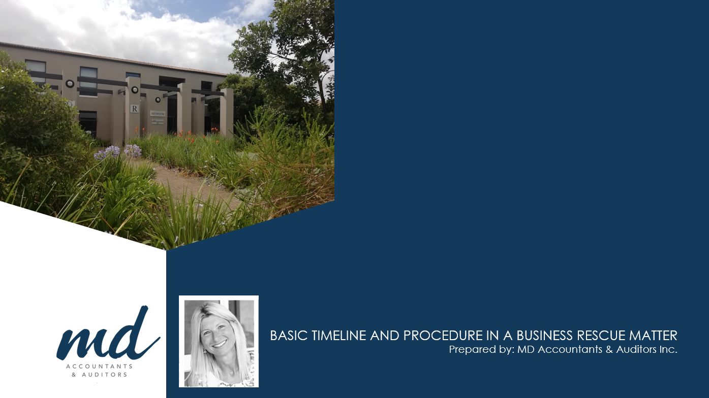 Basic Timeline and Procedure in a Business Rescue Matter