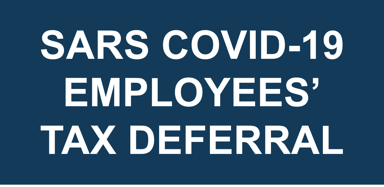 Repayment of SARS Covid-19 Employees’ tax deferral – reminder of repayment obligation