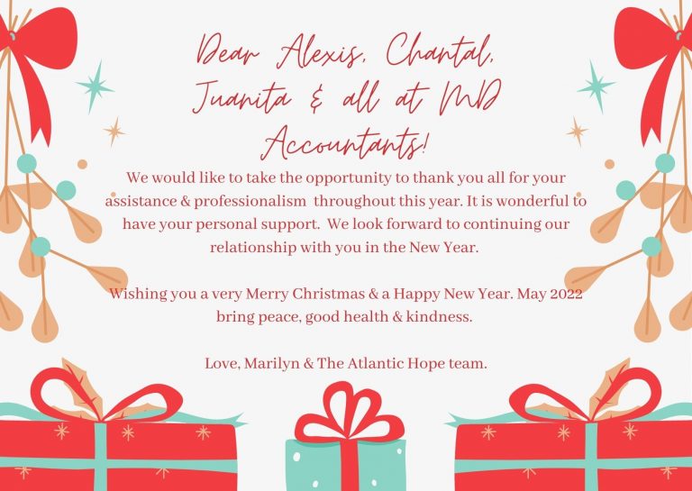 Merry Christmas MD! ~ Feedback from one of our wonderful clients!