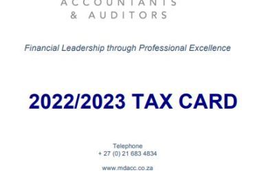 2022/2023 MD Tax Card is now available!!!