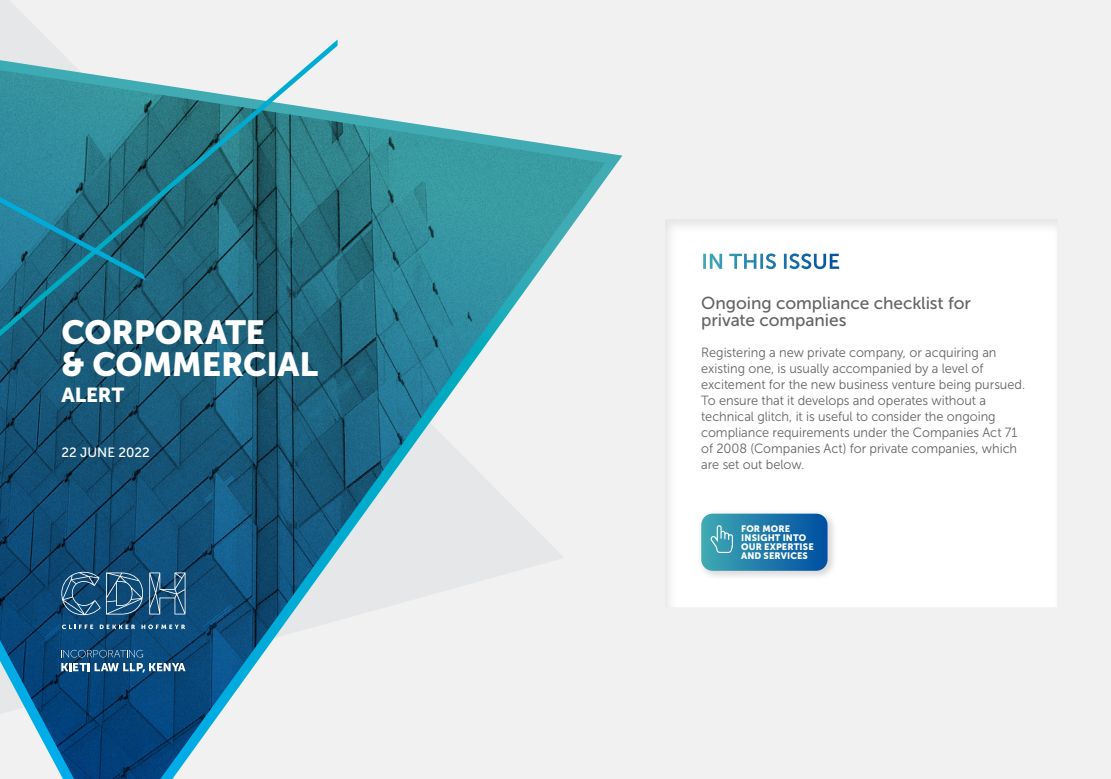 NB: Private companies checklist