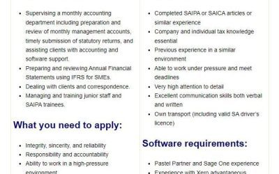 WE ARE HIRING | Accounting Senior