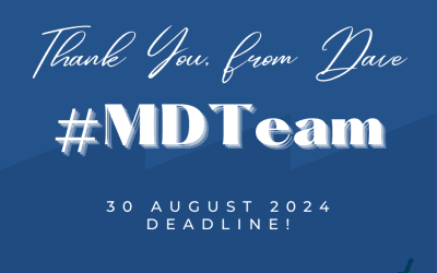 Well Done and Thank You #TeamMD – August Deadlines Done and Dusted!