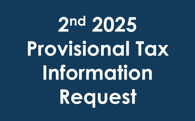 2nd 2025 Provisional Tax Information Request