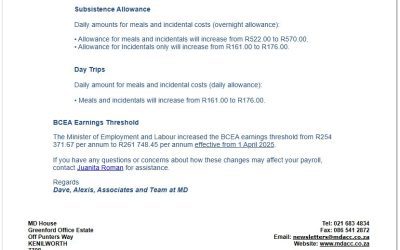 April 2025 Newsletter, with compliments from MD