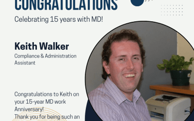 CONGRATULATIONS Keith Walker! 15 Years with #TeamMD!