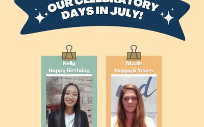 July Celebrations |  Happy Birthday Kelly & Congratulations on your 5-year MD Anniversary Nicole!