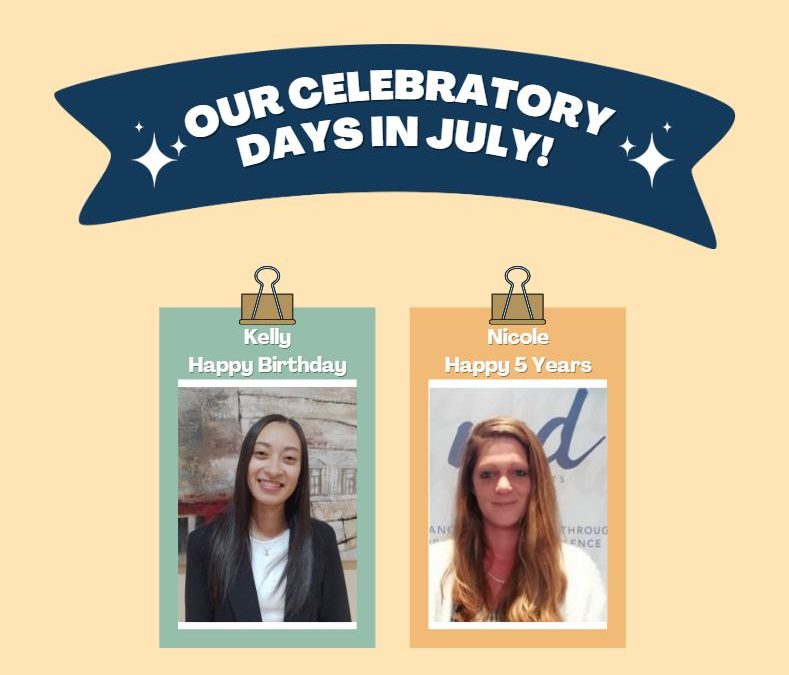 July Celebrations |  Happy Birthday Kelly & Congratulations on your 5-year MD Anniversary Nicole!