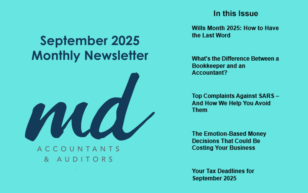 Reminder >>> MD SEPTEMBER 2025 NEWSLETTER | In This Month’s Issue >>>