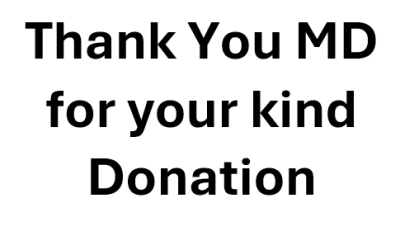 Thank you MD for your Kind Donation