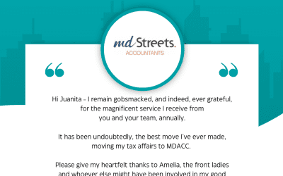 “… the best move I’ve ever made, moving my tax affairs to MDACC.”