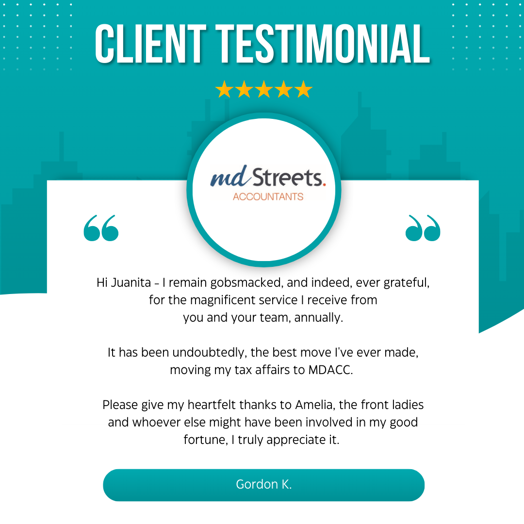 the best move I’ve ever made, moving my tax affairs to MDACC.” | MD ...