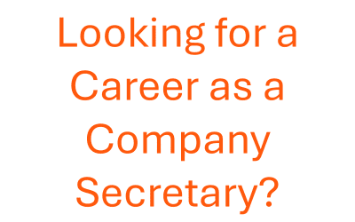 Looking for a career as a Company Secretary?