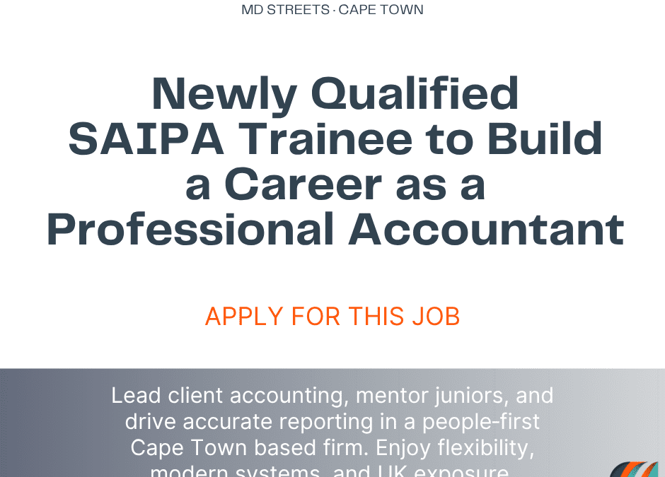 Looking for a career as a Professional Accountant?
