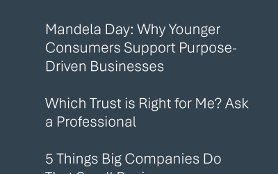 Summary from our July 2026 Newsletter