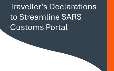 Traveller’s declarations to streamline SARS customs portal