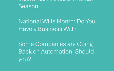 Summary from our September 2026 Newsletter